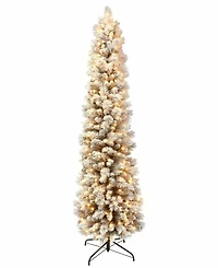 Puleo 7.5ft Pre-Lit Artificial Pine Tree