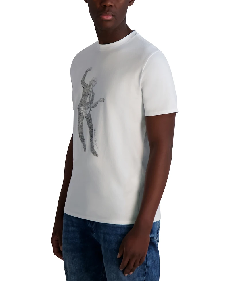 Karl Lagerfeld Paris Men's Guitar Graphic T-Shirt