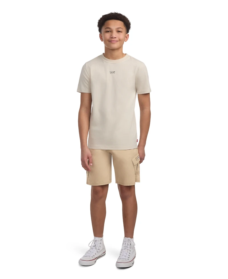 Levi's Big Boys Adjustable Waistband Cargo Pocket Shorts