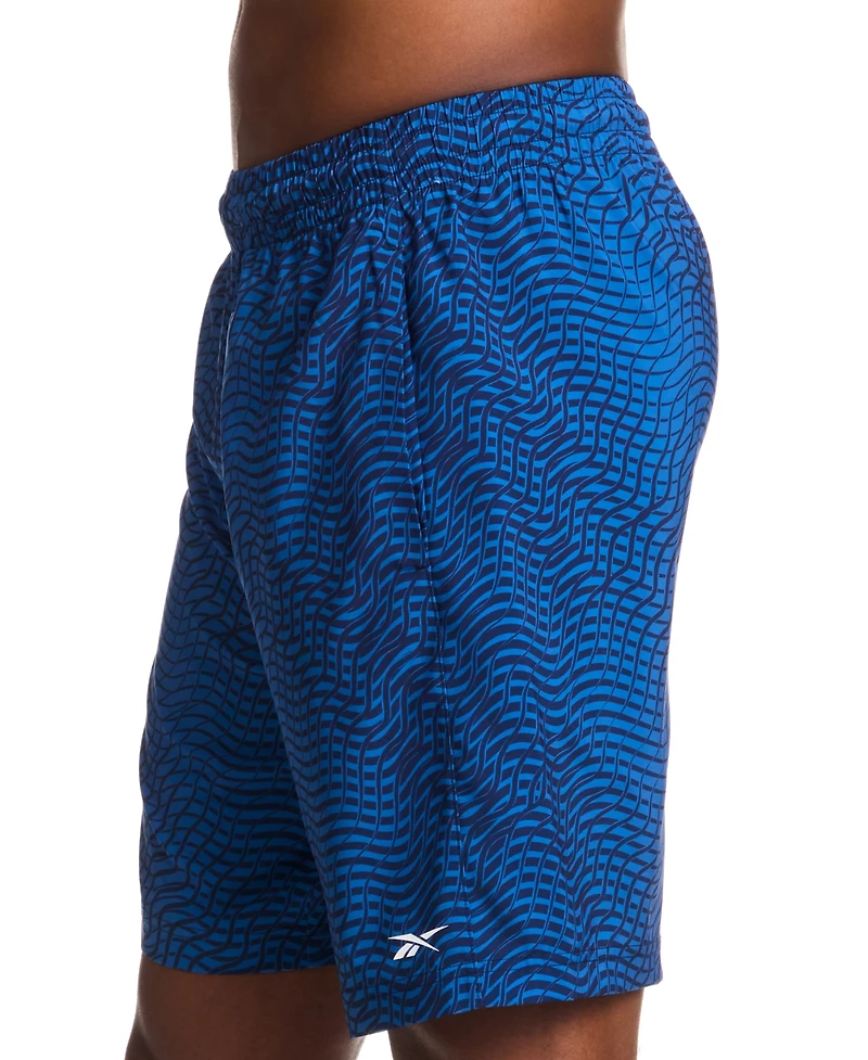 Reebok Men's Textured Logo Woven Shorts