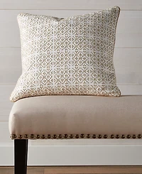 Charter Club Embroidered Tiles Decorative Pillow, 20" x 20", Exclusively at Macy's