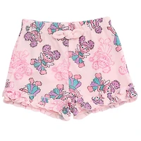 Sesame Street Little Girls Abby Cadabby Waffle Knit T-Shirt and Shorts Outfit Set