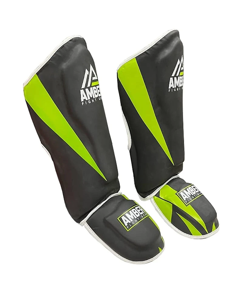 Pro Style Competition Muay Thai Shin Guards with Instep Protection for Kickboxing, Mma, and Combat Sports, Lightweight, Durable, and Adjustable