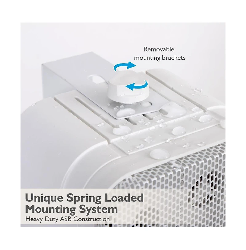 Pyle PDWR40W 5.25" Waterproof Indoor/Outdoor Wall Mount Speakers - 400W, White, Pair