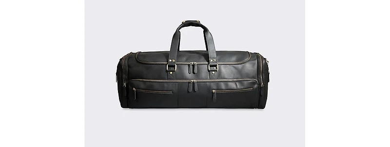 Luxorro 100% Full Grain Leather Duffel Bag