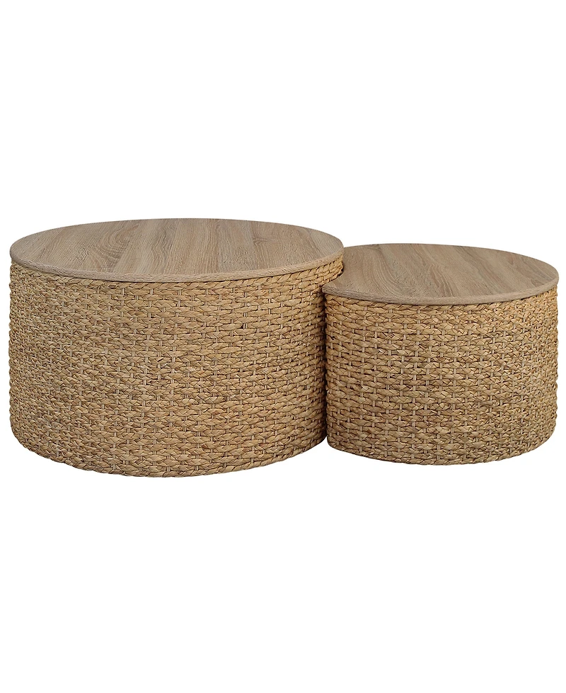Gallerie Decor Saxony Nesting Coffee Table With Storage
