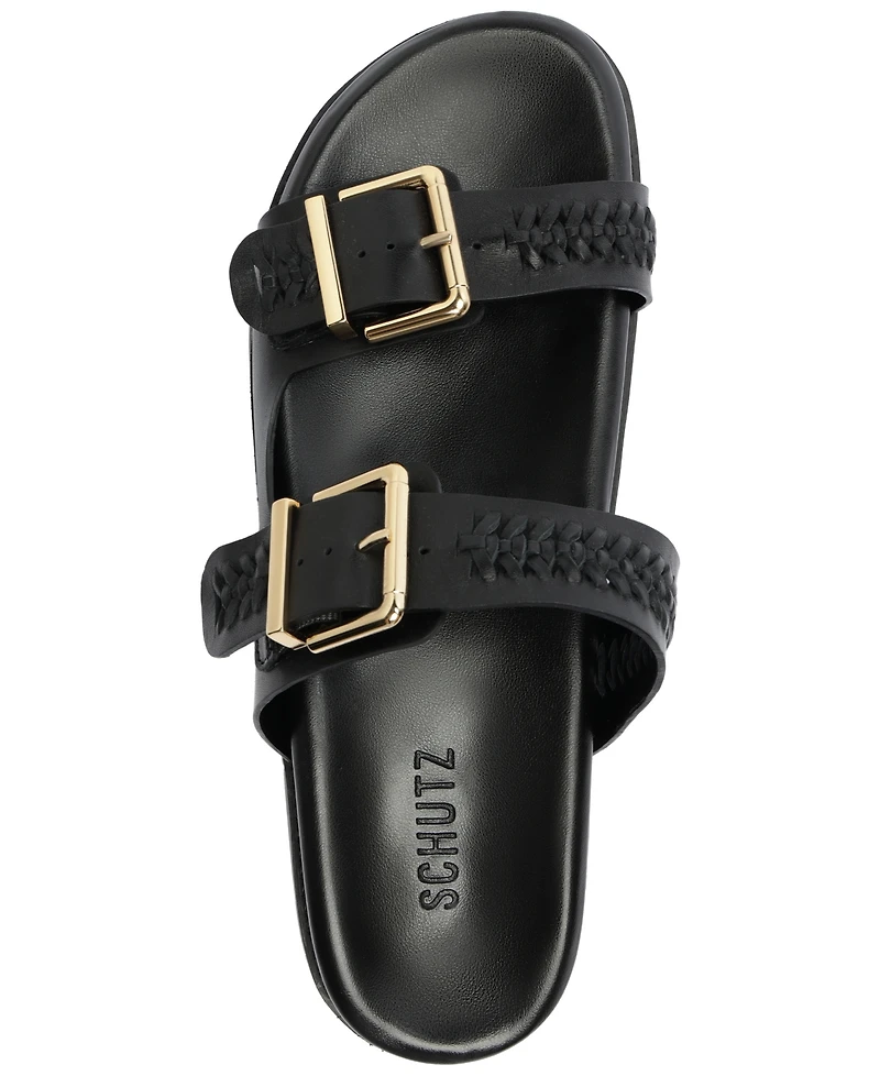 Schutz Women's Blake Sporty Round Toe Flat Sandals