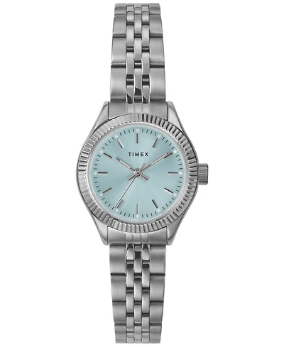 Timex Women's Quartz Analog Silver-Tone Stainless Steel Watch, 25mm