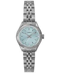 Timex Women's Quartz Analog Silver-Tone Stainless Steel Watch, 25mm