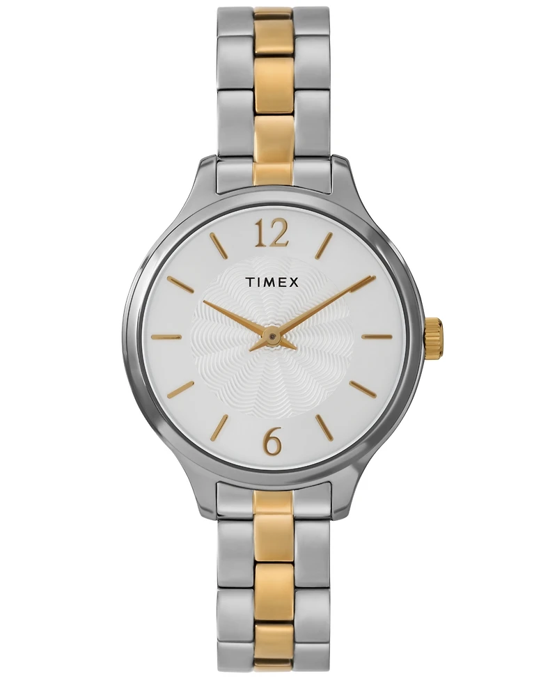 Timex Women's Quartz Analog Two-Tone Stainless Steel Watch, 32mm