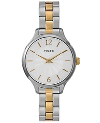 Timex Women's Quartz Analog Two-Tone Stainless Steel Watch, 32mm