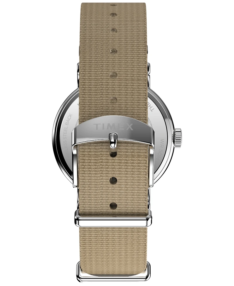 Timex Unisex Quartz Analog Tan Nylon Watch, 37mm