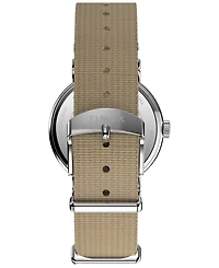 Timex Unisex Quartz Analog Tan Nylon Watch, 37mm