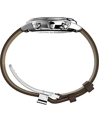 Timex Men's Chronograph Brown Leather Watch, 41mm