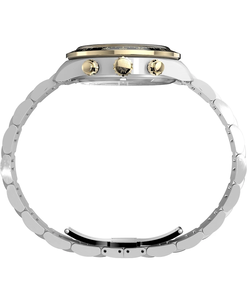 Timex Men's Quartz Analog Silver-Tone Stainless Steel Watch, 39mm