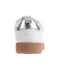 Bebe Little Girls Low Top with Multi Metallic Sneakers