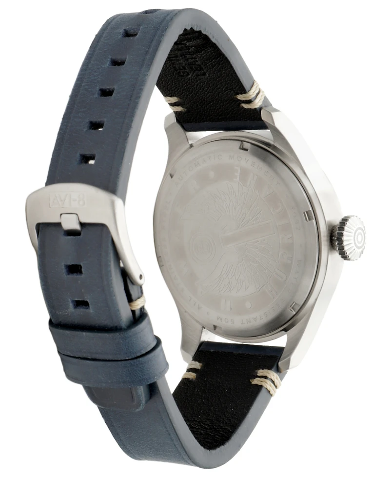 Avi-8 Men's Hawker Hurricane Clowes Automatic Leather Strap Watch
