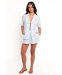 Petal and Pup Women's Aaliyah Cotton Tie Front Top