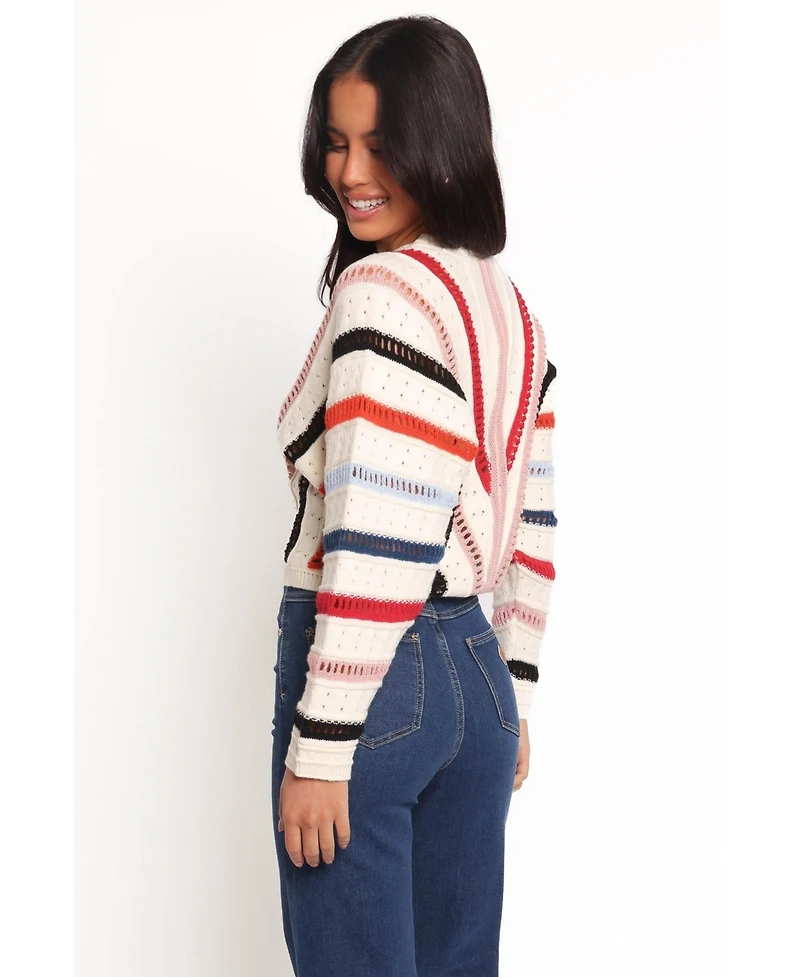 Petal and Pup Women's Marie Stripe Knit Sweater