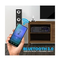 Pyle 2000W Bluetooth Stereo Mixer Karaoke Amplifier - PMXAKB2000