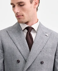 Ted by Baker Men's Modern-Fit Black & White Wool-Blend Double-Breasted Suit Separate Jacket