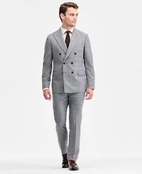 Ted By Ted Baker Mens Modern Fit Black White Wool Blend Double Breasted Suit Separates