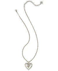 Kendra Scott Rose Heart Locket Pendant Necklace, 16" + 3" extender