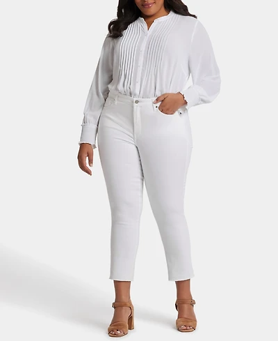 Nydj Plus Marilyn Straight Crop Jeans