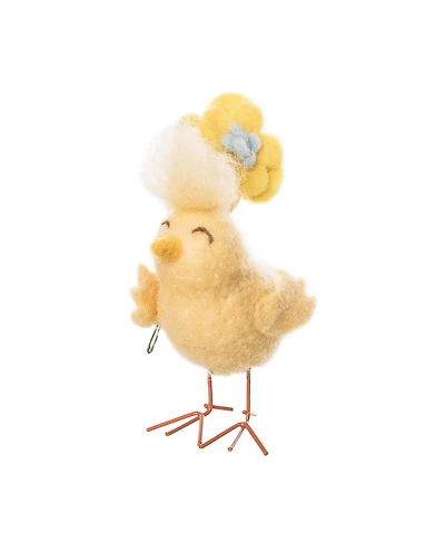 4.33" Easter Spring Chick & Buttercup Decorative Tabletop Figurine