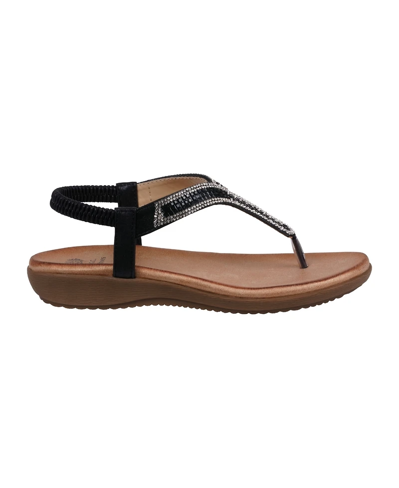 Gc Shoes Women's Lori Embellished Flat Sandals