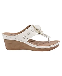 Gc Shoes Women's Willa Floral Wedge Sandals