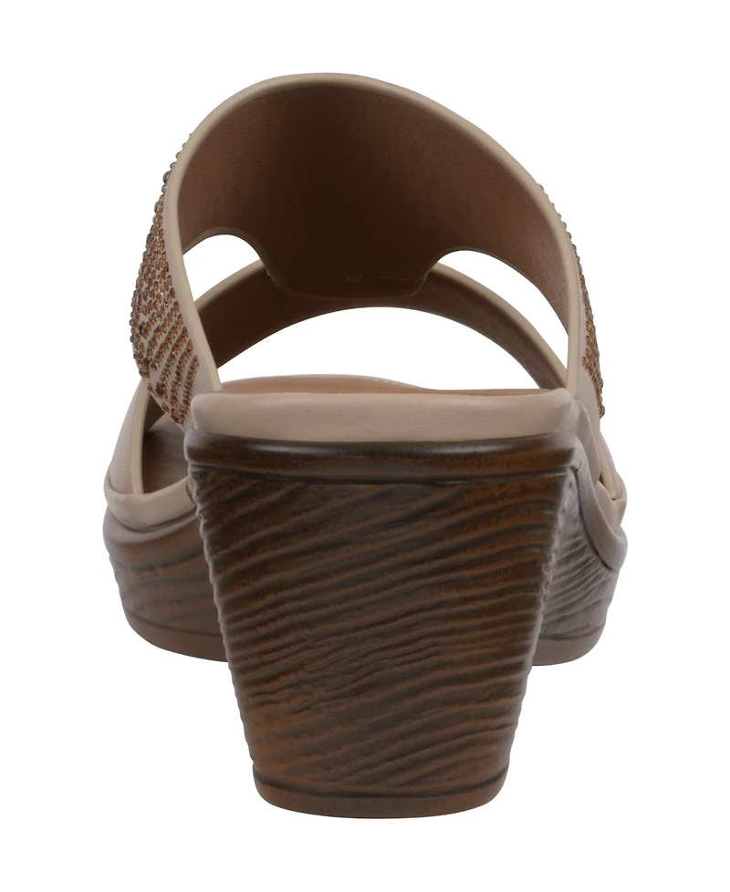 Gc Shoes Women's Everi Embellished Wedge Sandals