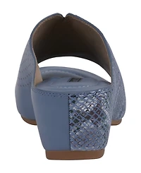 Gc Shoes Women's Dacia Slip On Wedge Sandals