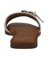 Gc Shoes Women's Kenna Embellished Buckle Flat Sandals