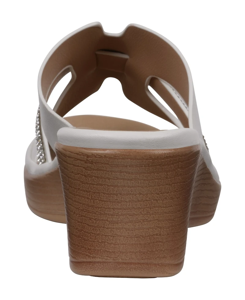 Gc Shoes Women's Frances Embellished Wedge Sandals