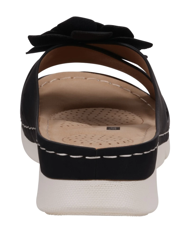 Gc Shoes Women's Claire Flower Rosette Comfort Sandals