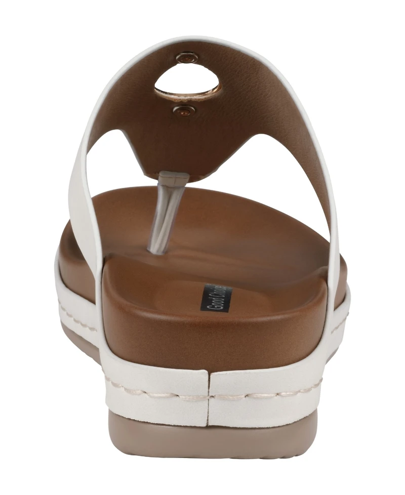 Gc Shoes Women's Seli Thong Wedge Sandals