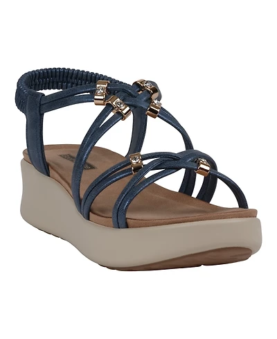 Gc Shoes Women's Fran Strappy Wedge Sandals
