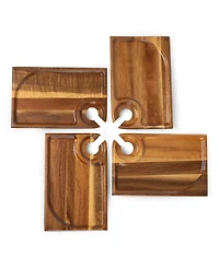 Toscana Rectangle Wine Appetizer Plates
