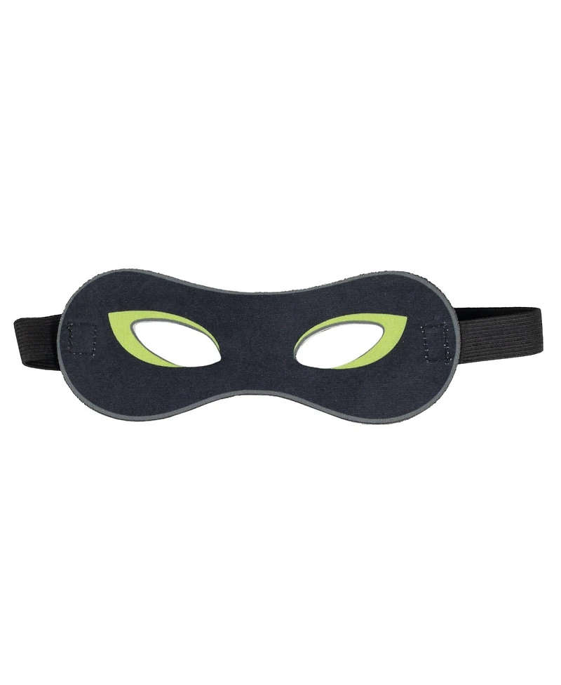 Miraculous Cat Noir Zip Up Cosplay Costume Coverall Tail Mask and Headband 4 Piece Set