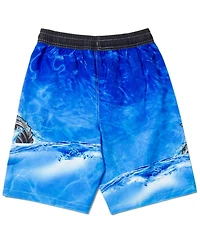 Monster Jam Boys Pullover Rash Guard and Swim Trunks Outfit Set