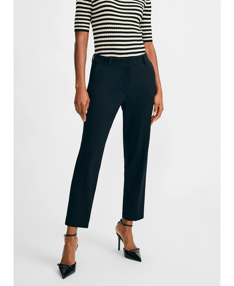 Isaac Mizrahi Women's Slim Straight Pant