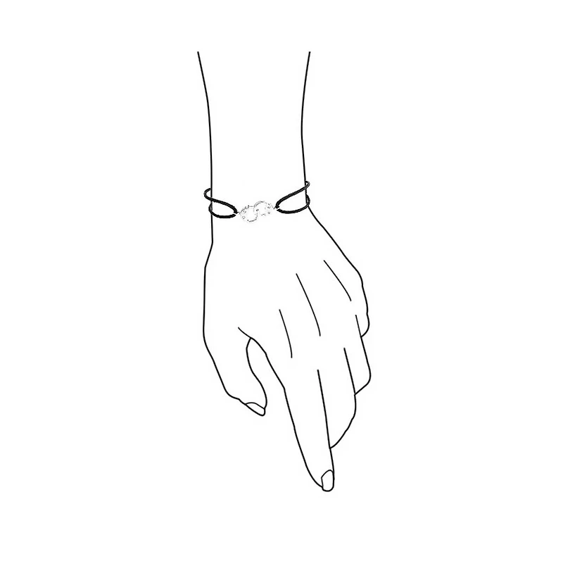 Bling Jewelry Minimalist Wrap Bracelet Black Leather Cord with Sterling Silver Handcuff Design