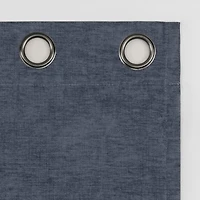 Isidora Velvet Magnetic Closure 100% Blackout Grommet Curtain Panel