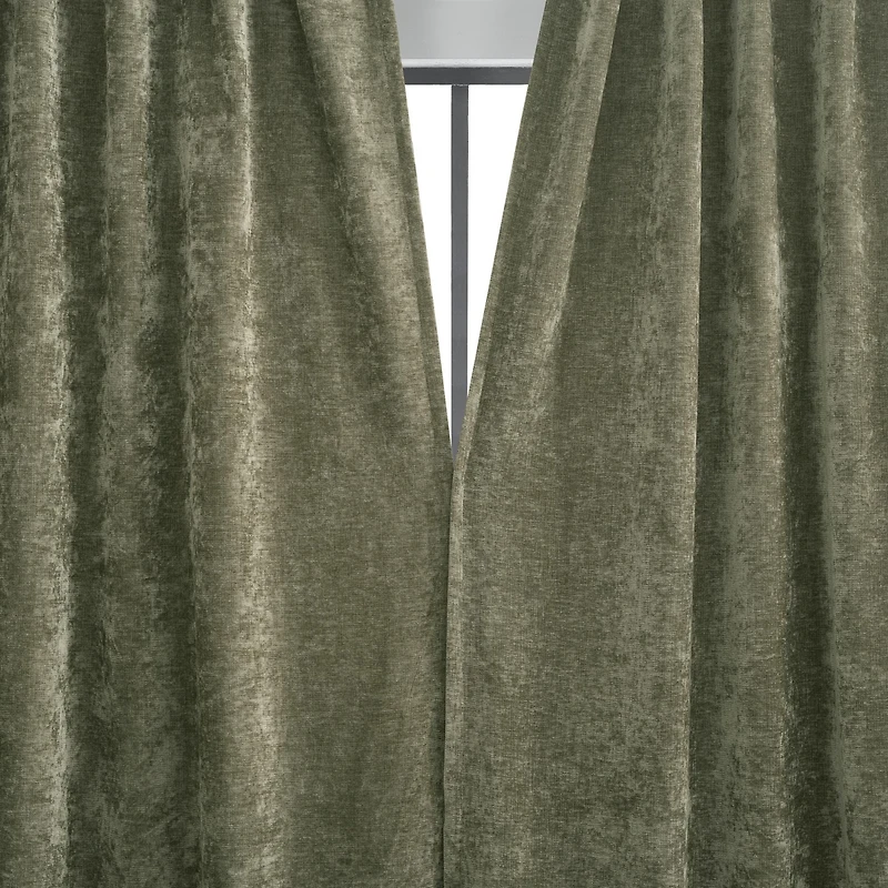 Isidora Velvet Magnetic Closure 100% Blackout Grommet Curtain Panel
