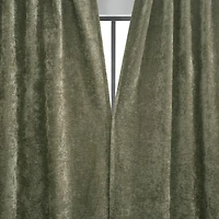 Isidora Velvet Magnetic Closure 100% Blackout Grommet Curtain Panel