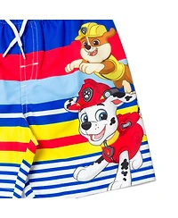 Paw Patrol Toddler Boys Upf 50+ Rash Guard and Swim Trunks Outfit Set