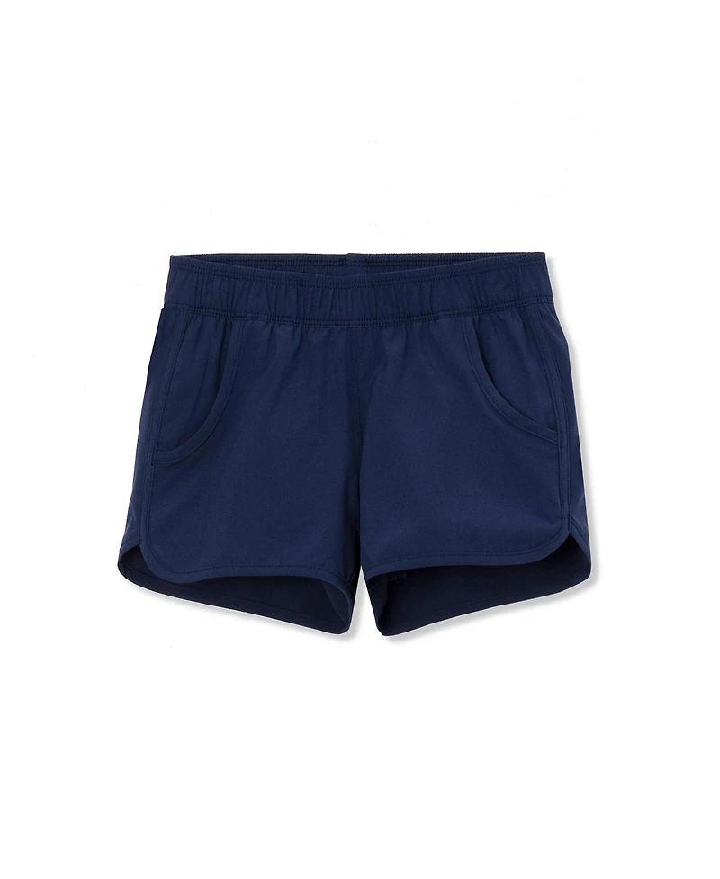 Lands' End Big Girls Plus Stretch Woven Swimsuit Shorts