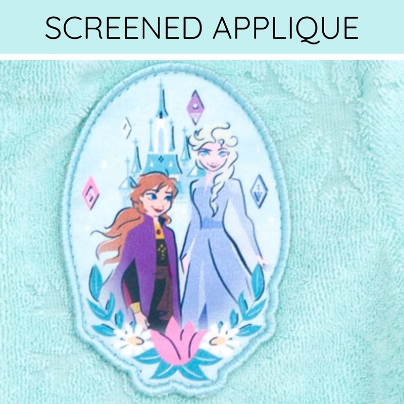 Frozen Toddler Girls Disney Loop Terry Cloth Hooded Zip Up Swim Cover