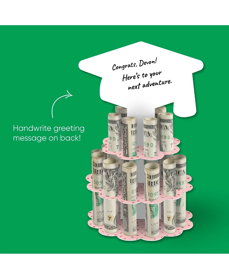Assorted Grad - Diy Graduation Party Money Holder Gift - Cash Cake